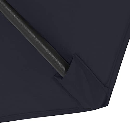 Image of MASTERCANOPY Patio Umbrella 7.5 ft Replacement Canopy for 6 Ribs-Navy Blue Canopy Only