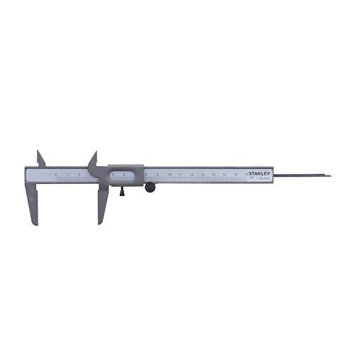 Image of STANLEY 1-35-603 Steel Vernier Calipers, 150 mm, 1 /10 wheel, milimeter measuring for accuracy