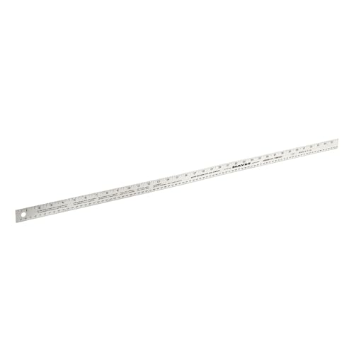 Mayes 10189 Yard Stick 36 Inch, Precision Straight Edge Ruler, Metal Yard Stick Includes SAE...