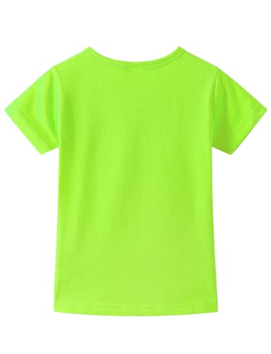 Image of Noomelfish Girls Short Sleeve Heart Pocket T-Shirts Casual Cotton Tee Tops Blouse (5-12 Years)