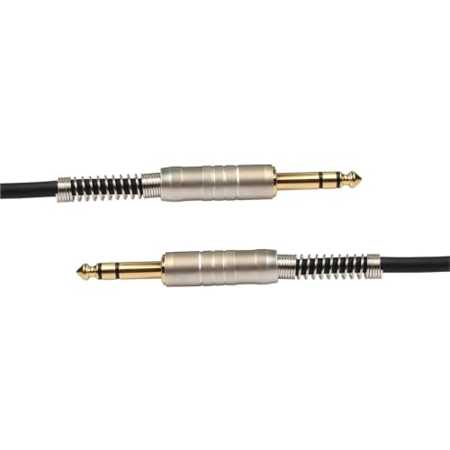 Cable de audio de 6.35 mm con conectores chapados en oro para guitarras de 20 metros