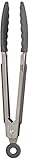 Photo Gallery tovolo 61-33696 - pinze in acciaio inox, colore: grigio antracite Photo Gallery tovolo 61-33696 - pinze in acciaio inox, colore: grigio antracite