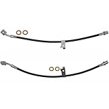 Dwvksz Brake Hose Front Left Front Right for Cadillac CTS 2008 2009 2010 2011 2012 2013 2014 3.6L V6, for Cadillac CTS 2010 2011 2012 2013 2014 3.0L V6 (2x)
