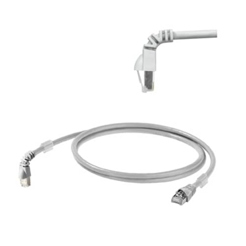 Weidmüller 1233160005 RJ45 Kabel sieciowy, Cat 6a S/FTP Patch Cable 0,50 m Szary certyfikat UL 1 szt.)