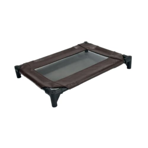 Cama elevada para perros de cuero sintético suave y hierro robusto 8