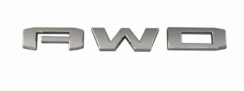 Image of 1pc AWD Tailgate Door Letter Nameplate Emblem Replacement for 2019-2022 GMC Acadia Terrain Liftgate Letter (Chrome)