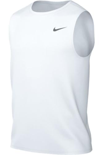 Nike Men's Team Legend Sleeveless Tank Crew (US, Alpha, XX-Large, Regular, Regular, White)