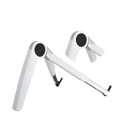 Support tablette pliable en alliage d'aluminium blanc réglable