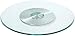 HAO KEAI Lazy Susan Gramofon kuchenny okrągły leniwy Susan Gramofon, płynnie obracająca się taca, 60-120 cm duży domowy stół jadalny, gładki, stabilny, nieprzechylający się (kolor: Przezroczysty, rozmiar: 80 cm)