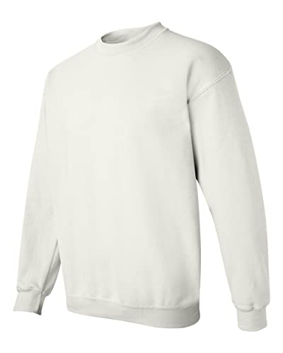 Gildan Activewear 50/50 Crewneck Sweatshirt, S, White #TOP1