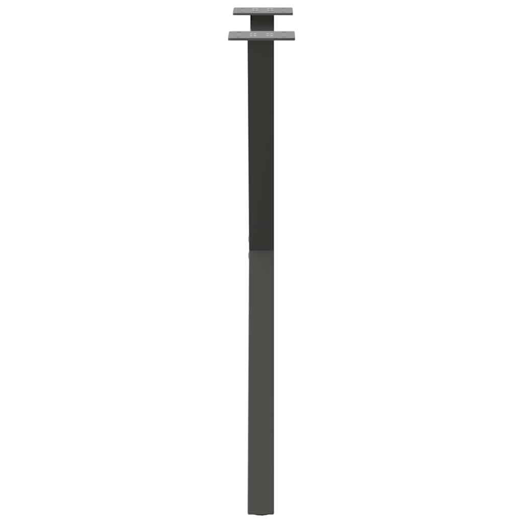 Gambe Tavolo Pranzo a X 2 pz Antracite 57x(72-73) cm Acciaio,Gambe per Mobili,Gambe da caffè Struttura per Tavolo Piedini Gambe Scrivania-4012914