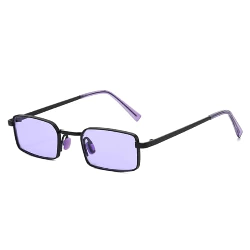 Lunettes de soleil rétro ultra-petites mixtes avec verres marins bleus
