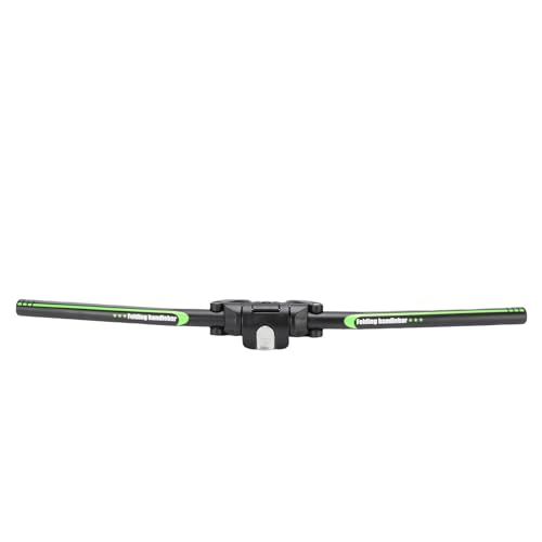 BSTiltion Manillar plegable de alta dureza, funda de almacenamiento de flechas de repuesto para bicicletas de montaña y bicicletas plegables, aleación de aluminio, vástago de 25.4 y 31.8 (negro y