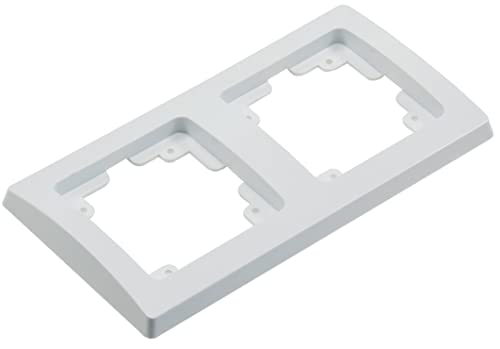 ChiliTec 2-fach Steckdose Unterputz Delphi 2x Schutzkontakt-Steckdosen mit Rahmen UP Einbau - Doppelsteckdose Anschluss Steckklemme 3 Sets Weiß