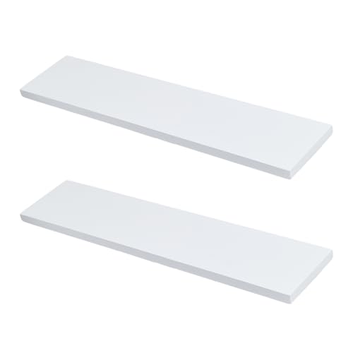 DICOSMETIC 2 Stück Ersatzregale Aus Kiefernholz Rechteckiges Wandregalbrett 3x13.5 Zoll Holzregale Für Wohnzimmer Badezimmer Küche Wandmontiertes Schrankregal
