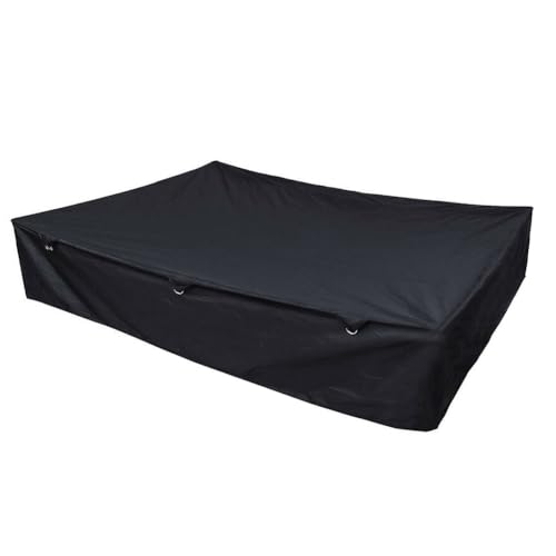 Kivivaka Für Wohnmobil-Abdeckung, faltbarer Campinganhänger, wasserdichtes Polyester-Oxford-Zelt, Camper zum Schutz mit Belüftung, reißfest, für alle Jahreszeiten, 224 x 175 x 45 cm, Schwarz
