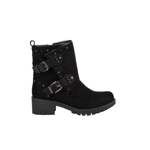 CHATTAWAK 8tinanoir37, Botas Cortas al Tobillo Mujer, Negro, 37 EU