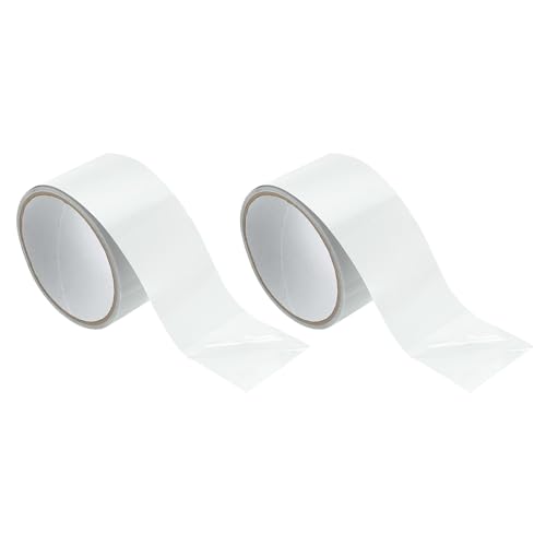 Image of PATIKIL Waterproof Patch Seal Tape 2 in x 5 Ft, 2 Pack PVC Leak Proof Repair Tape Instant Sealing for HVAC Ducts, Roof Crack, Hoses Pipes, Awning, White