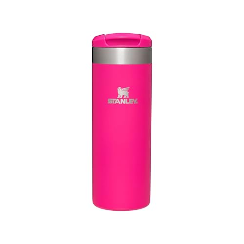 Stanley Aerolight Transit Thermobecher 0.47L - Hält 6 Stunden Heiß - Spülmaschinenfest - Kaffeebecher To Go Auslaufsicher - Kompatibel Mit Gängigen Pkw-Getränkehalterungen - Thermosflasche - Pink 1