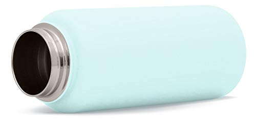 Simple Modern Garrafa térmica de água isolada com tampa de canudo, 1 litro, reutilizável, boca larga