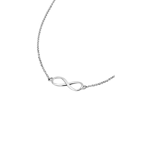 Lotus Silver LP1224-1/2 Collier ras-du-cou en argent avec symbole infini