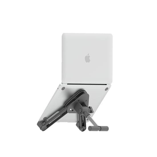 Chetty Adjustable Portable Laptop Stand Foldable Ergonomic Lightweight Compact Durable Aluminum Multi Angle Ventilated Cooling Stand for Desk Bed Office Students Gaming (DL2) Chetty Adjustable Portable Laptop Stand Foldable Ergonomic Lightweight Compact Durable Aluminum Multi Angle Ventilated Cooling Stand for Desk Bed Office Students Gaming (DL2)