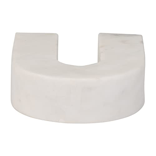 Decoración de mármol Horseshoe para mesa blanca, 5 x 2 x 6 pulg miniatura 6