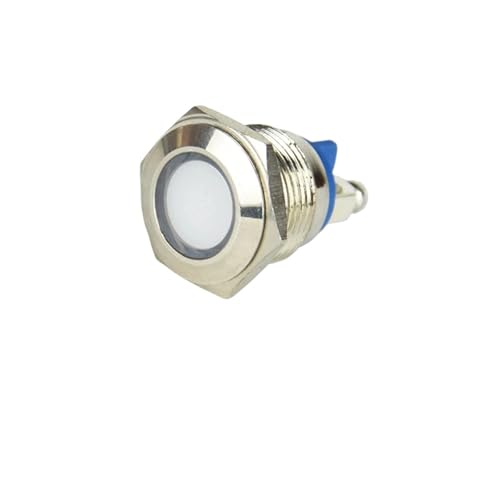 Luz indicadora LED blanca soluciona cortes de energía en paneles con borna de anillo
