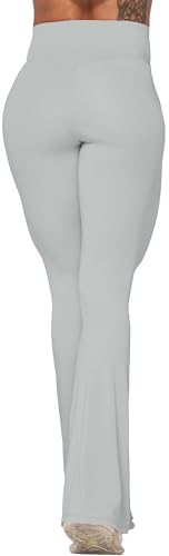 Image of Sunzel Flare Leggings, Crossover Yoga Pants with Tummy Control, High-Waisted and Wide Leg