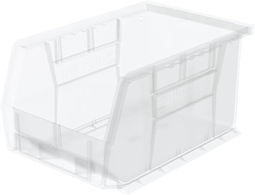 Akro-Mils 30237 AkroBins Plastic Storage Bins, Space-Saving Stackable Bins for