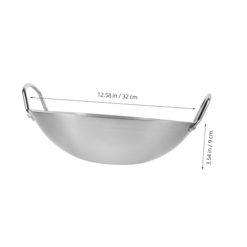 Wok de acero inoxidable con mango desmontable miniatura 2