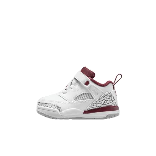 Jordan Spizike Low Baby/Toddler Shoes (FQ3952-106, White/Wolf Grey/Anthracite/Team Red) Size 9