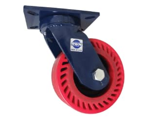 75-UOT-0830-S 75 Series 10-1/8" High, 8" Omega Wheel, Swivel Caster