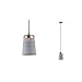 Produktbild Paulmann 79617 Neordic Stig Pendelleuchte max. 1x20W Hängelampe für E27 Lampen Deckenlampe Grau/Kupfer matt 230V Beton/Metall ohne Leuchtmittel