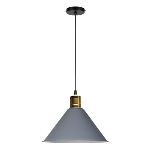 Lustre suspension jaune E27 luminaire plafonnier cuisine et restaurant 30cm