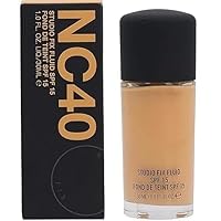 Image of M.aa.cc. Studio Fix Professional Waterproof oil-free Longlasting Liquid 24-hour colour-true foundation Matte Finish For Women, Girls 15g - Shine-Free Compact Powder (NC 40 Foundation)