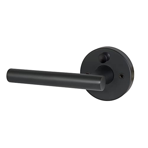 Image of Design House Eastport Privacy Door Lever, Matte Black