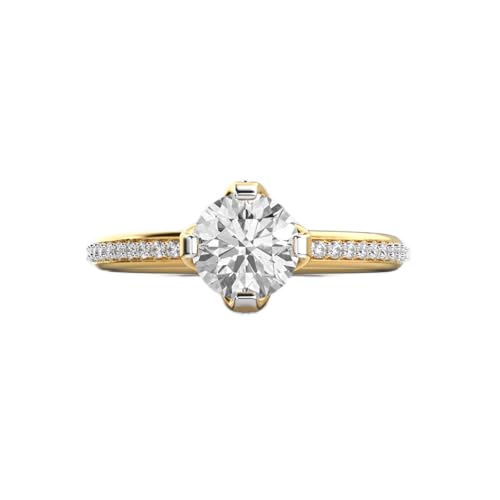 Bague solitaire moissanite argent 925 : brillez lors de vos soirées