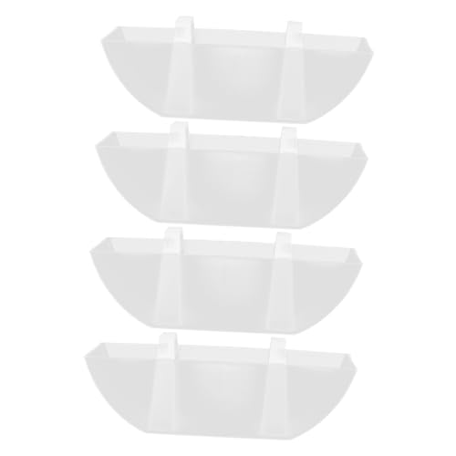 SAFIGLE 4 piezas Caja Colectora de Aceite para Campana Extractora de Unidades Diseño de Canaleta Embudo para Evitar Derrames Recipiente para Aceite Usado Cocina
