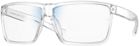 MAXJULI XL Blue Light Blocking Glasses for Big Heads Men,Computer Reading/Gaming/TV/Phones Glasses for Women Men 8108 (Clear/Clear)