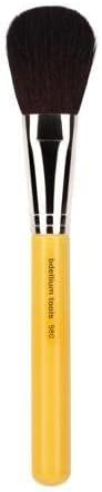 Bdellium Tools Professional Makeup Brush - Studio Series 980 Large Natural Powder - With Soft Synthetic Fibers, For Airbrushed Finish (Yellow, 1pc)