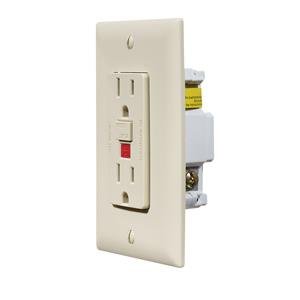 RV Designer Collection S803 Ivory Dual GFCI Outlet Quantity 3