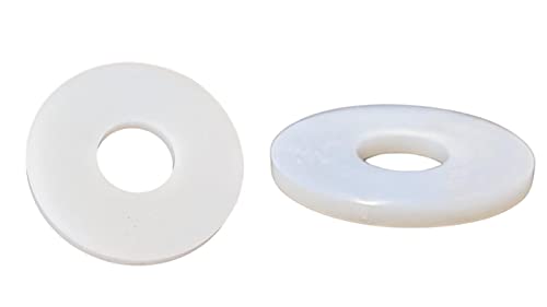 Nylon White Penny Washers Plastic Repair Washer M3 M4 M5 M6 M8 M10 M12 - Pack of 6 (M12 x 40mm)
