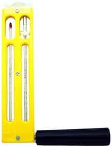 Sling Psychrometer Plastic Body Type Centigrade (-5C° to 50°C) Professional Whirling Hygrometer for Accurate Humidity & Temperature Measurement Wet & Dry Bulb Thermometer with Mercury Field (2)