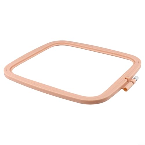 Juego de aros de bordado cuadrado, material seguro y suave, ideal para decoración del hogar (220 x 195 mm)