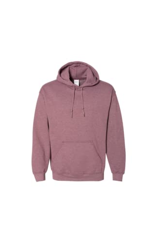 Gildan Felpa con cappuccio da uomo, stile G18500, Heather Sport marrone scuro, XX-Large