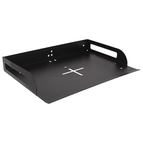 Staffa da parete per proiettore con modem e router, montaggio a soffitto per home theater e sala riunioni, facile installazione, supporto robusto design salvaspazio
