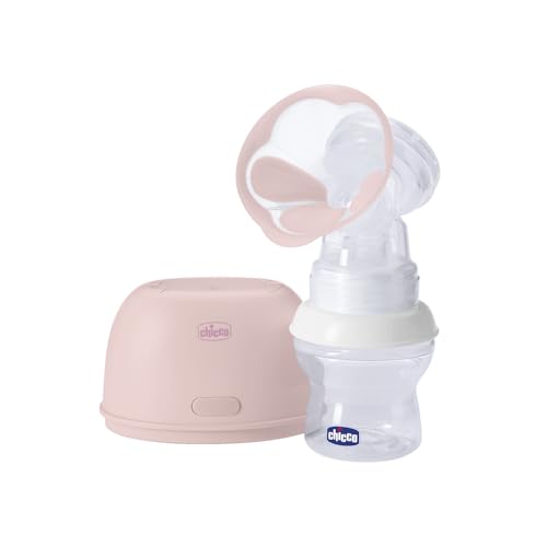 Chicco Stimolatte Tiralatte Elettrico, Facile da Usare, Coppa Delicata sul Seno, 2 ModalitĂ di Estrazione, 10 Livelli, Tiralatte Chicco, Tappo Ermetico, Tettarella NaturalFeeling Inclusi