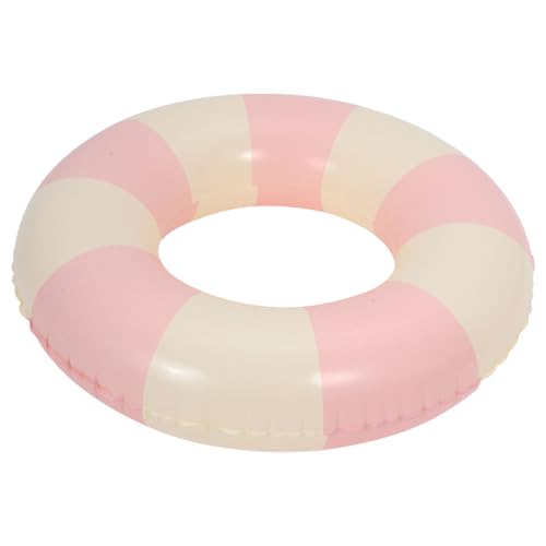 Outanaya Inflatable Swim Ring Striped Pool Float for Adults Smooth and Safe Design for Summer Beach Fun Easy to Inflate and Deflate for Pool Parties and Relaxation