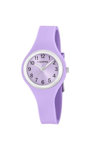 Calypso montre pour femme K5877/3 trendy boîtier bracelet caoutchouc bleu
